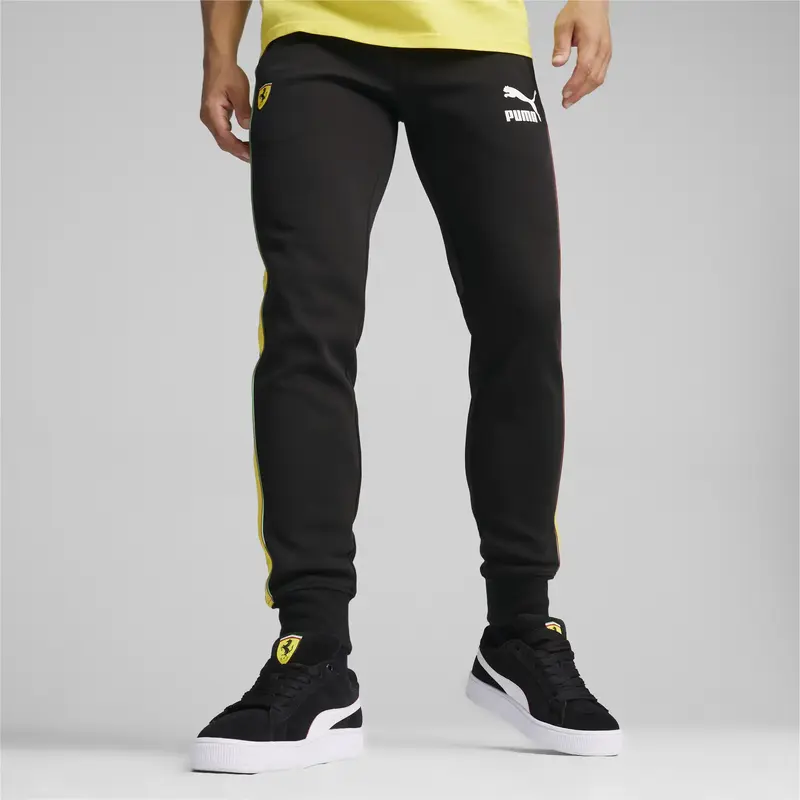 Puma Ferrari Race Iconic T7 Track Pants Siyah Erkek Eşofman Altı