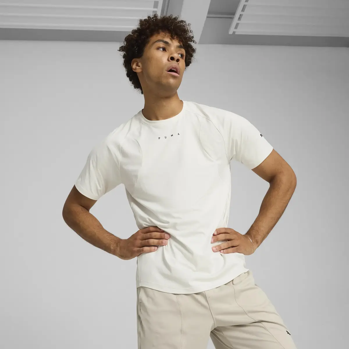 Puma CLOUDSPUN SOFT BREATHABLE T Beyaz Erkek T-Shirt