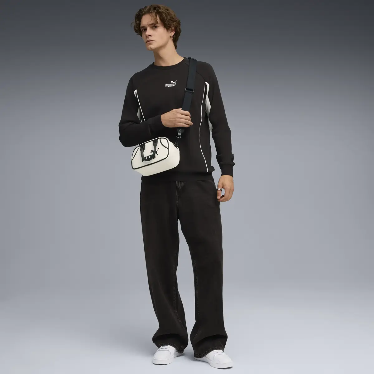 Puma SPORT Crew TR Siyah Erkek Sweatshirt