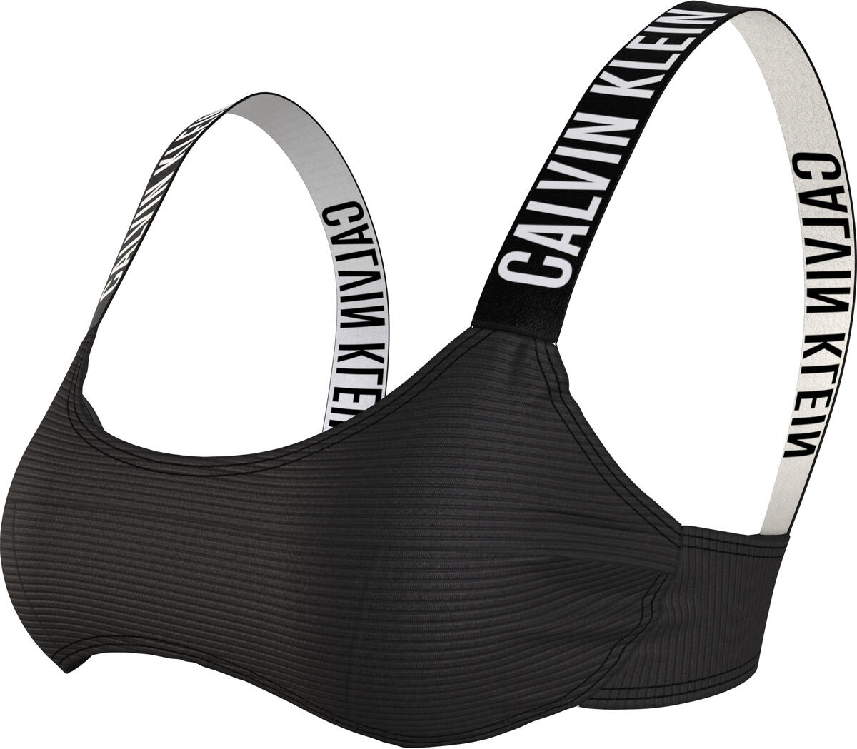 Calvin Klein BRALETTE-UW Kadın Siyah Bikini Üstü