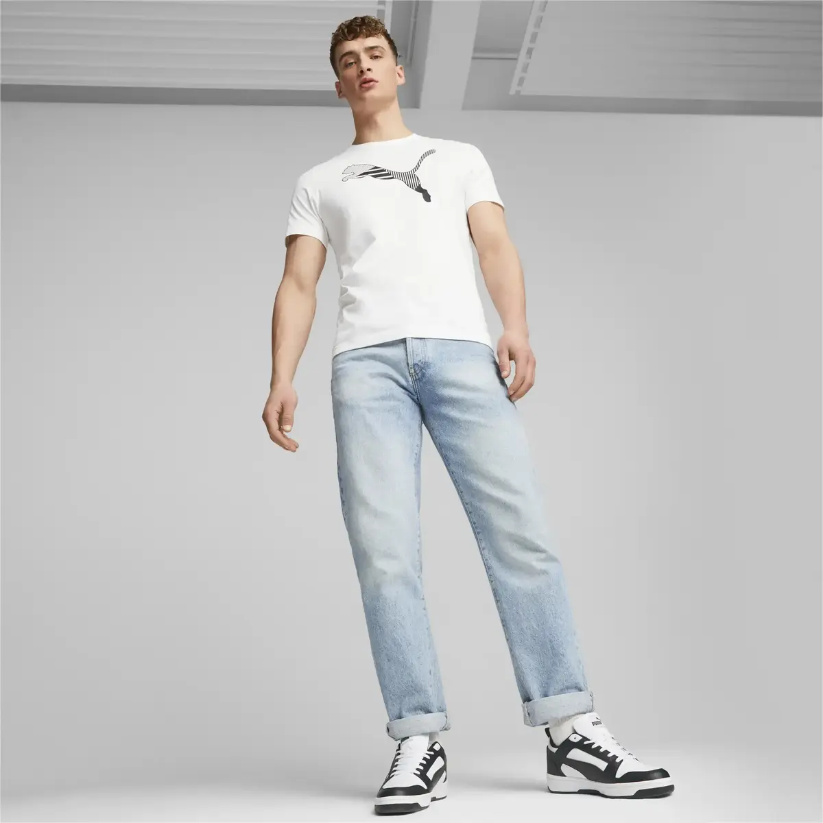 Puma Rebound v6 Low Beyaz Erkek Günlük Spor Ayakkabı