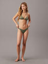 Calvin Klein TRIANGLE-RP, LDY Yeşil Kadın Bikini Üstü
