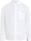 Calvin Klein LINEN COTTON SHIRT, YAF Beyaz Erkek Gömlek