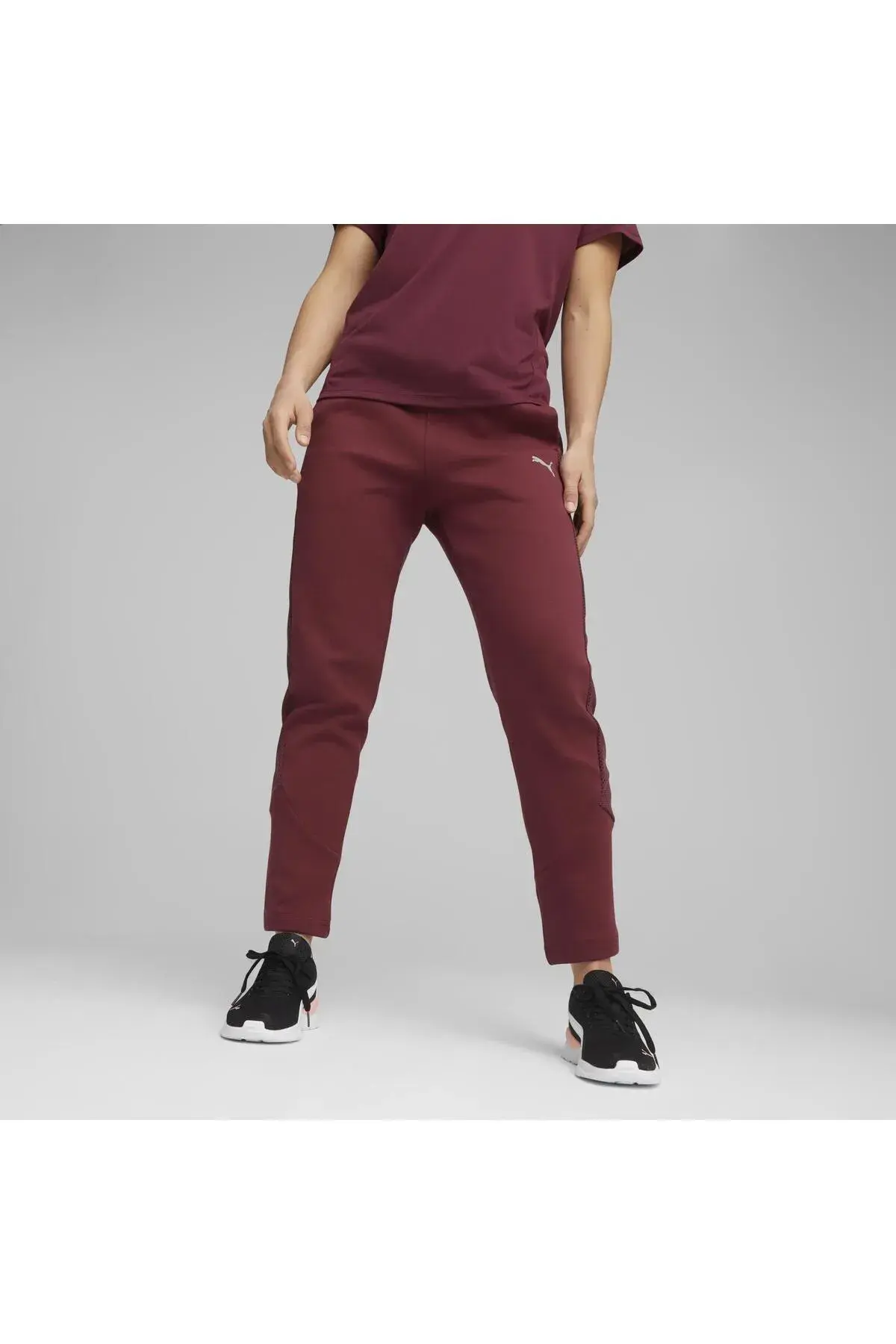 Puma EVOSTRIPE High-Waist Pants Kırmızı Kadın Eşofman Altı