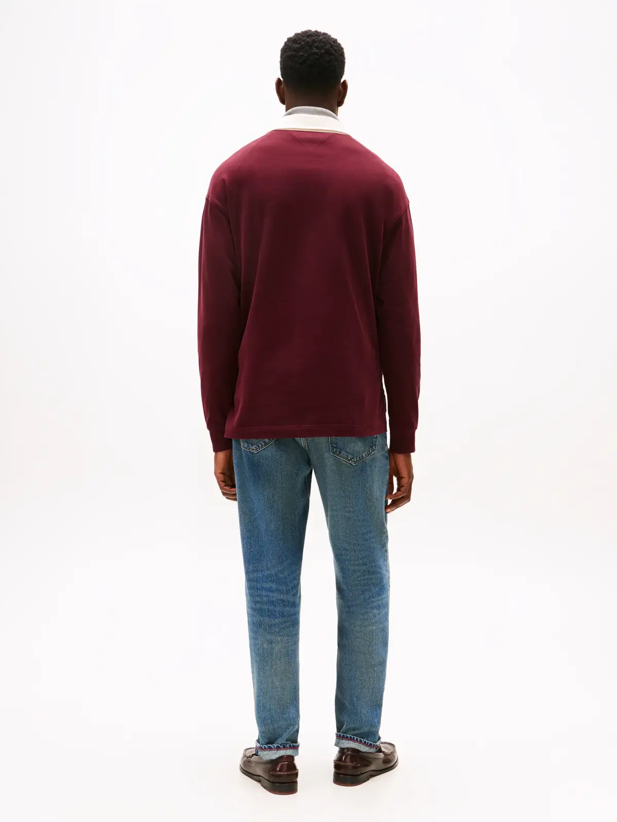 Tommy Hilfiger PEACHED CREST SOLID, XIH Bordo Erkek Polo