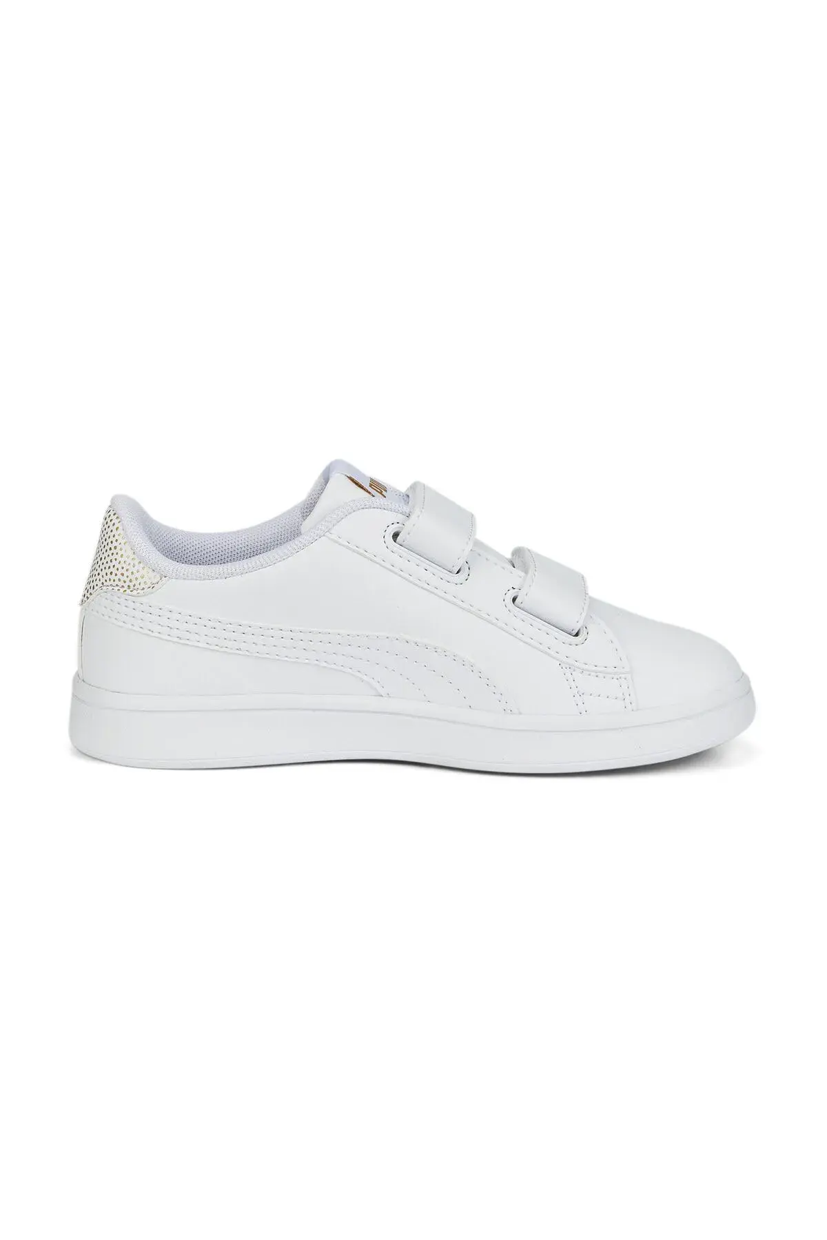 Puma Smash V2 Metallics V Ps Beyaz Kız Çocuk Günlük Spor Ayakkabı