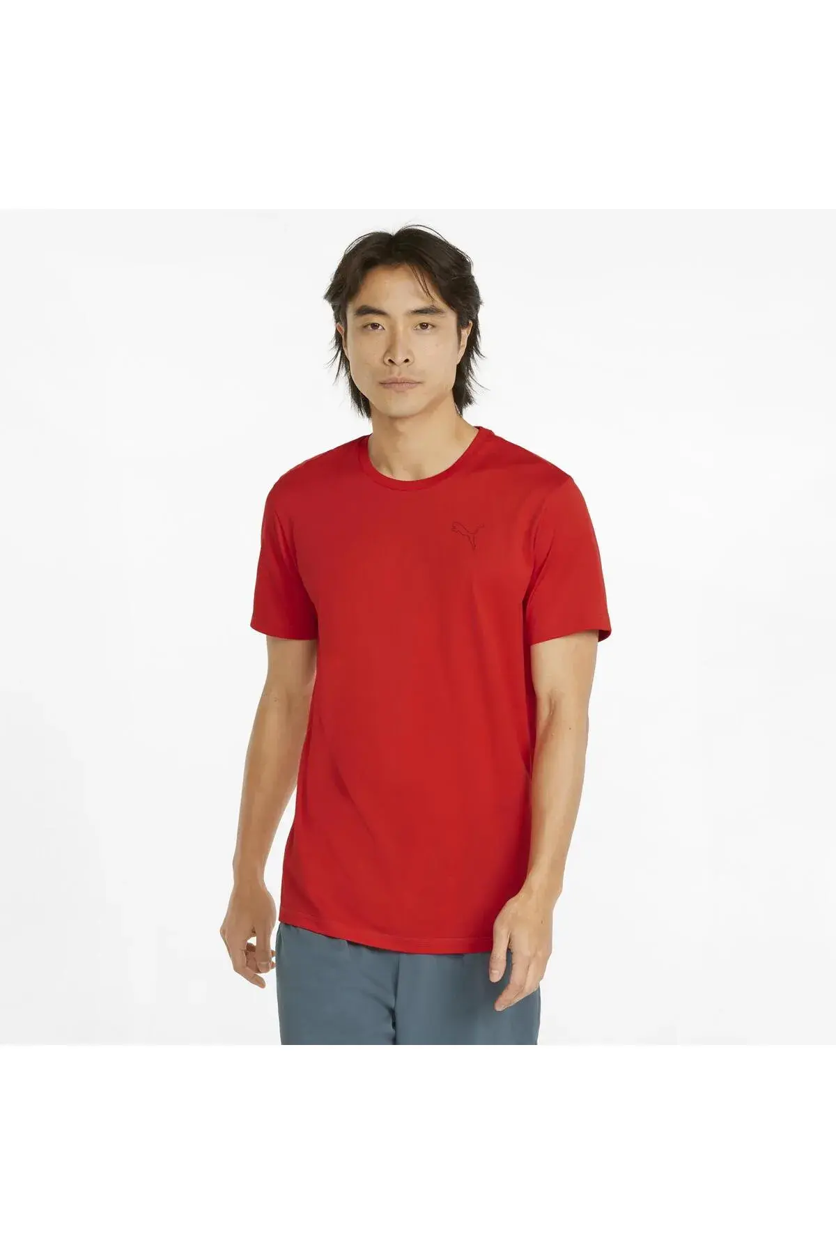 Puma Active Tee High Risk Red Kırmızı Erkek T-shirt