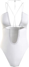 Calvin Klein ONE PIECE Kadın Beyaz Mayo