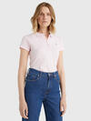 Tommy Hilfiger HERITAGE SHORT SLEEV Kadın Pembe Polo T-Shirt