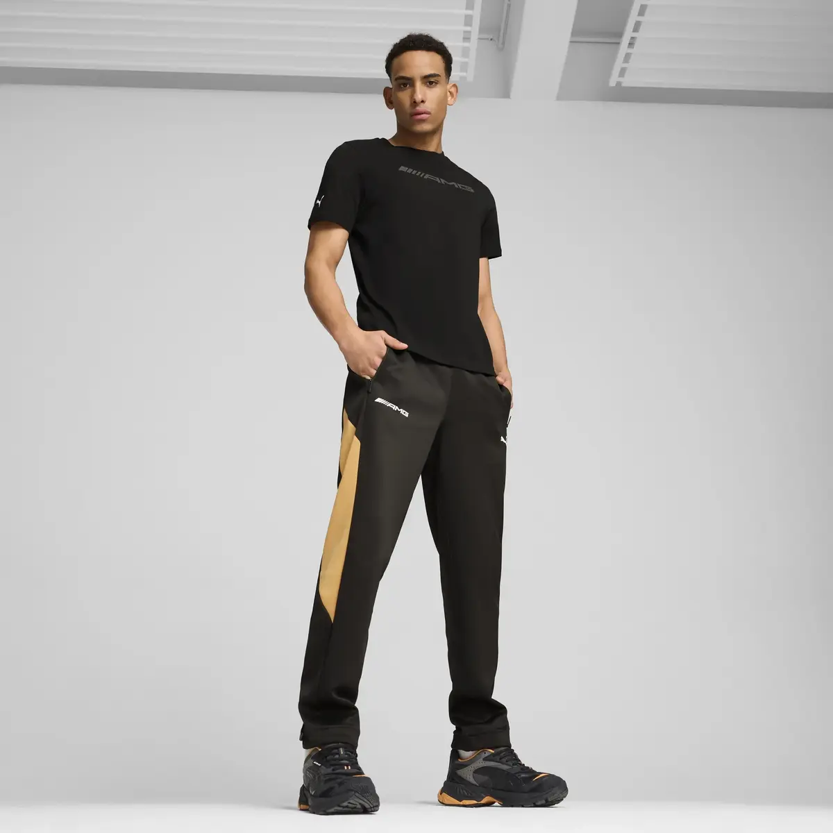 Puma AMG Logo Tee Siyah Erkek T-Shirt