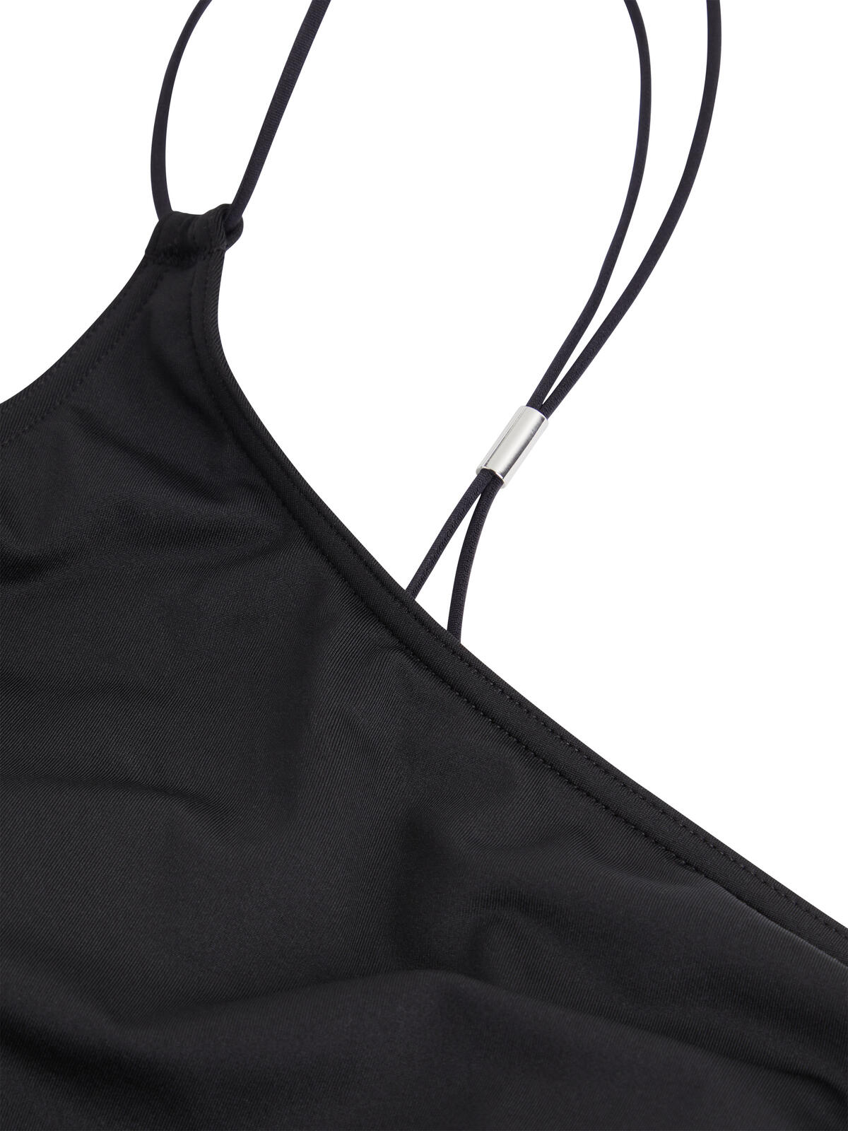 Calvin Klein ONE SHOULDER ONE PIE Kadın Siyah Mayo