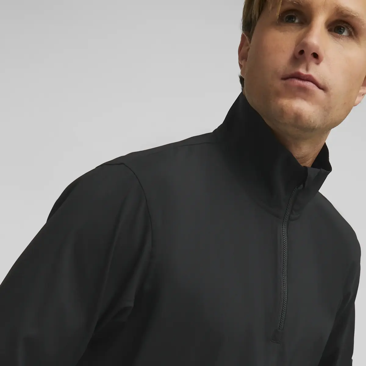 Puma Fit Heritage Woven 1/2 Zip Siyah Erkek Fermuarlı Sweatshirt