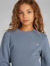 Calvin Klein MONO MINI BADGE REG Mavi Çocuk Sweatshirt
