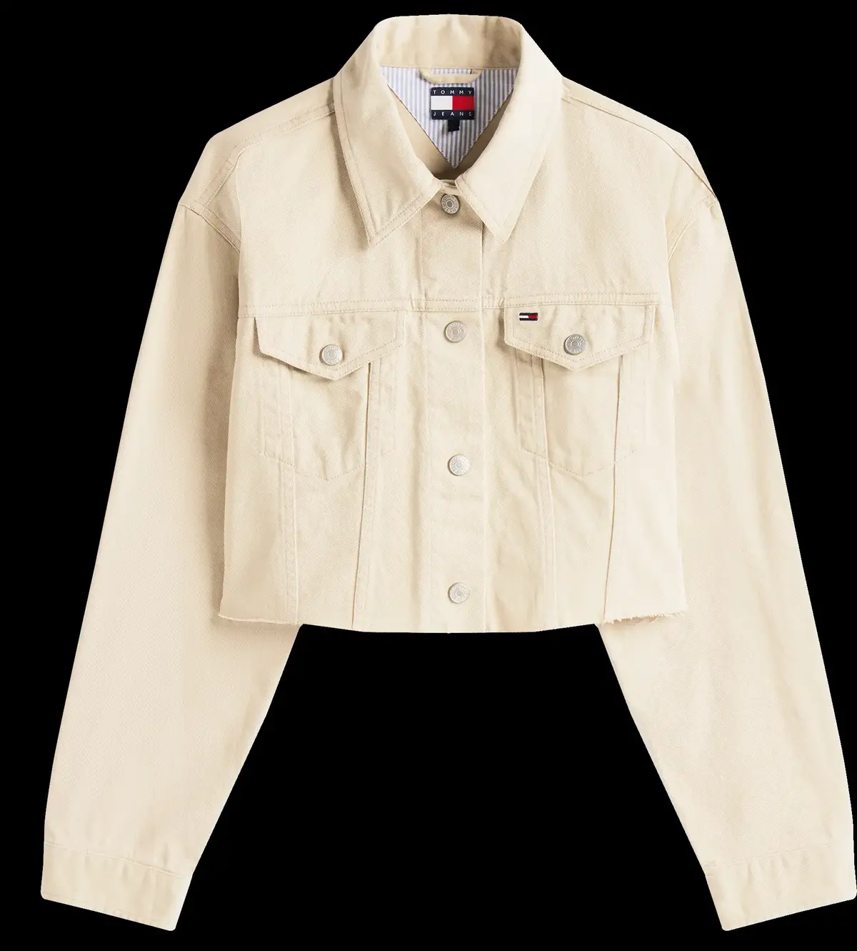 Tommy Hilfiger TJW FLAG TRUCKER JAC, RBV Bej Kadın Kot Ceket