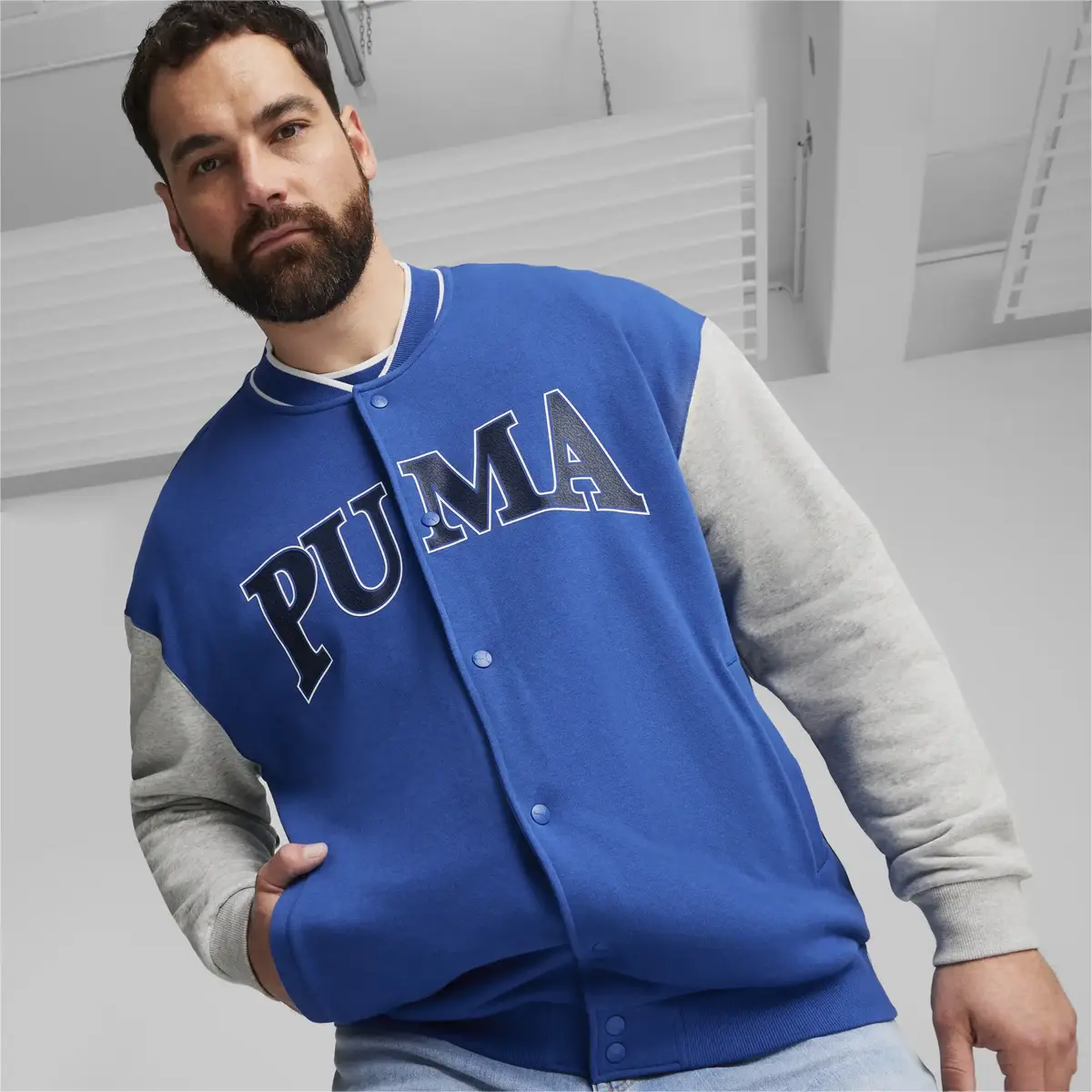 Puma SQUAD Track Jacket TR Mavi Erkek Sweatshirt