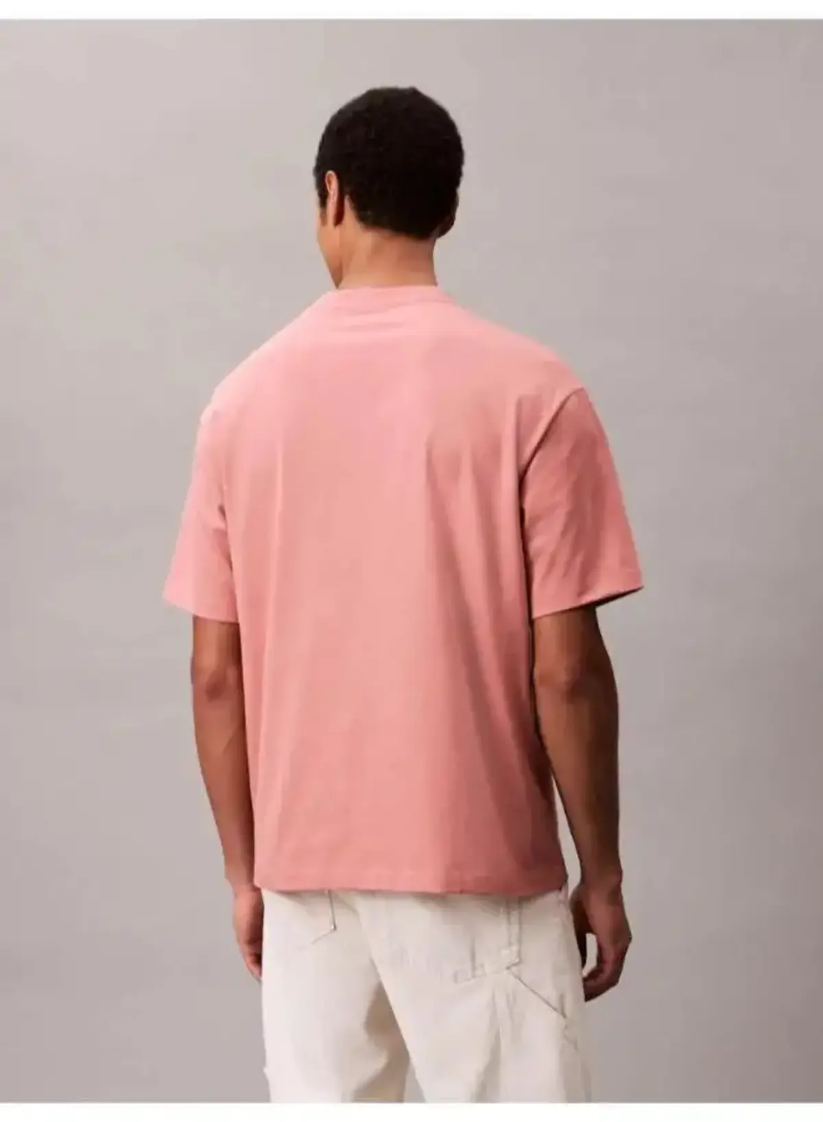 Calvin Klein SS 16S RLXD FIT CKJ GRAPHIC TEE Pembe Erkek Tişört