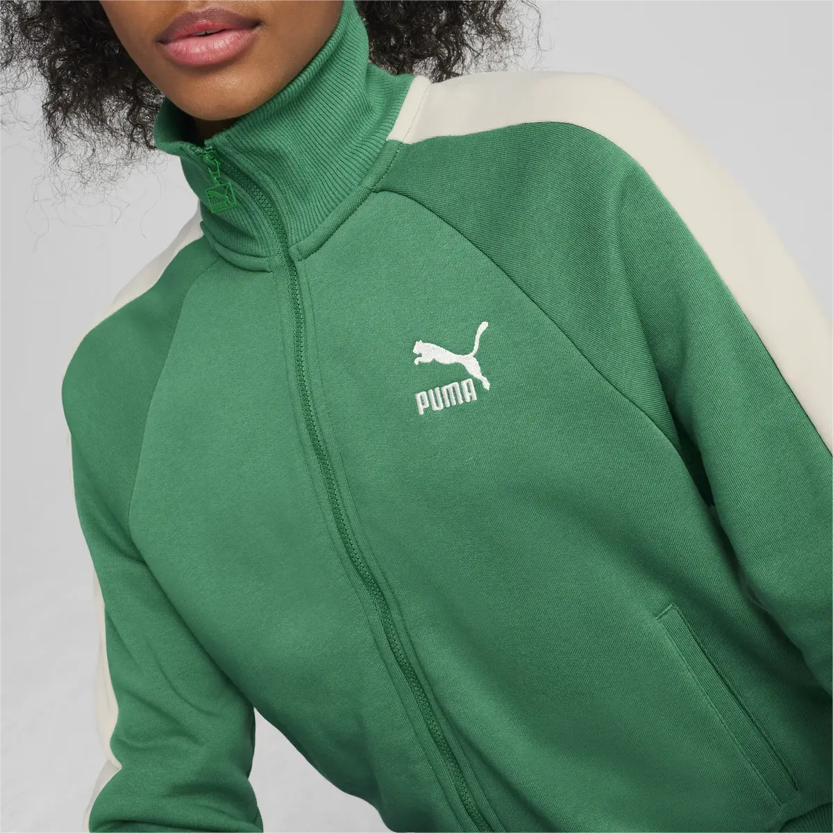 Puma ICONIC T7 Track Jacket TR Yeşil Kadın Ceket