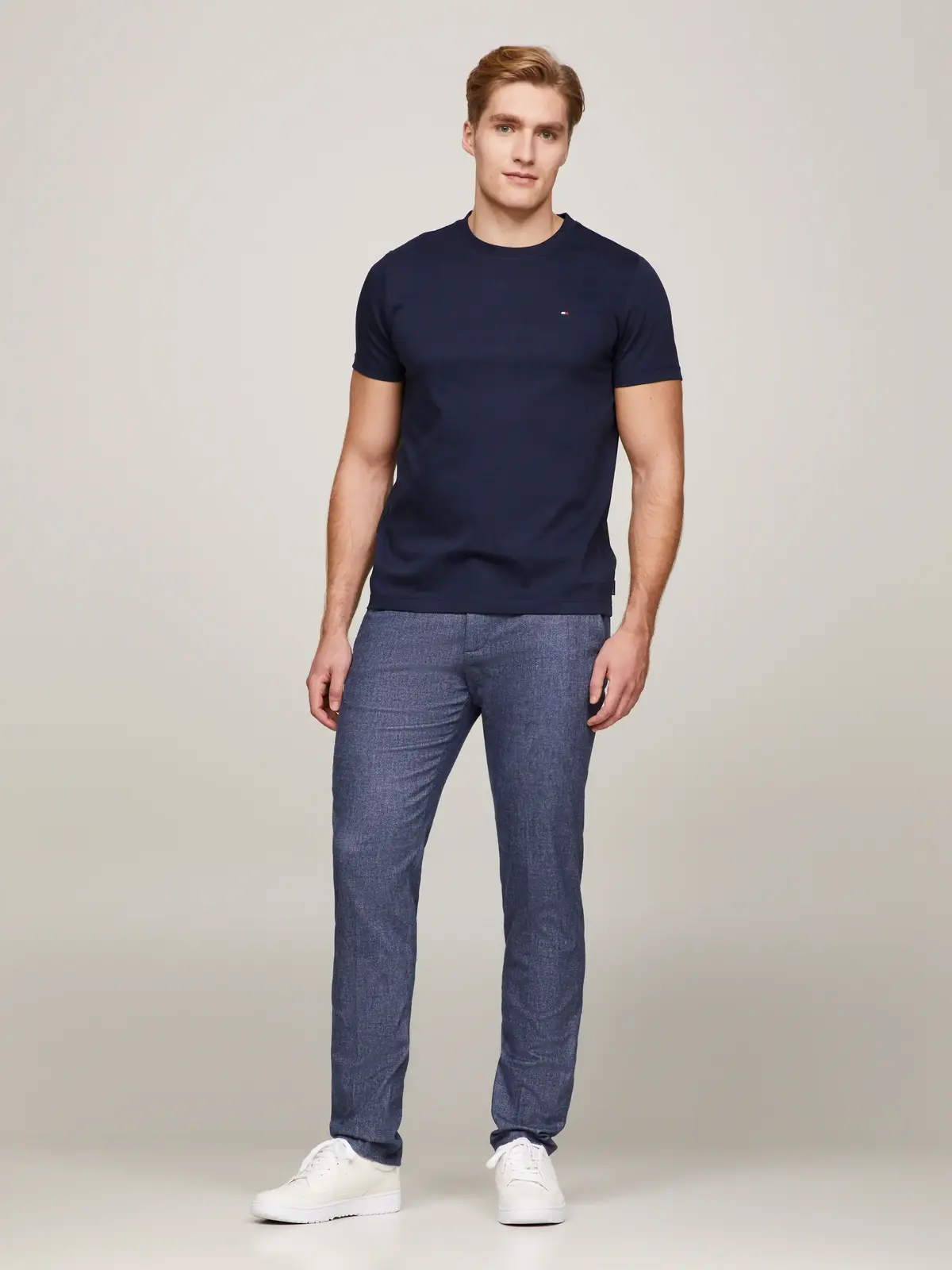 Tommy Hilfiger LUXURY INTERLOCK TEE, DW5 Siyah Erkek T-Shirt & Polo