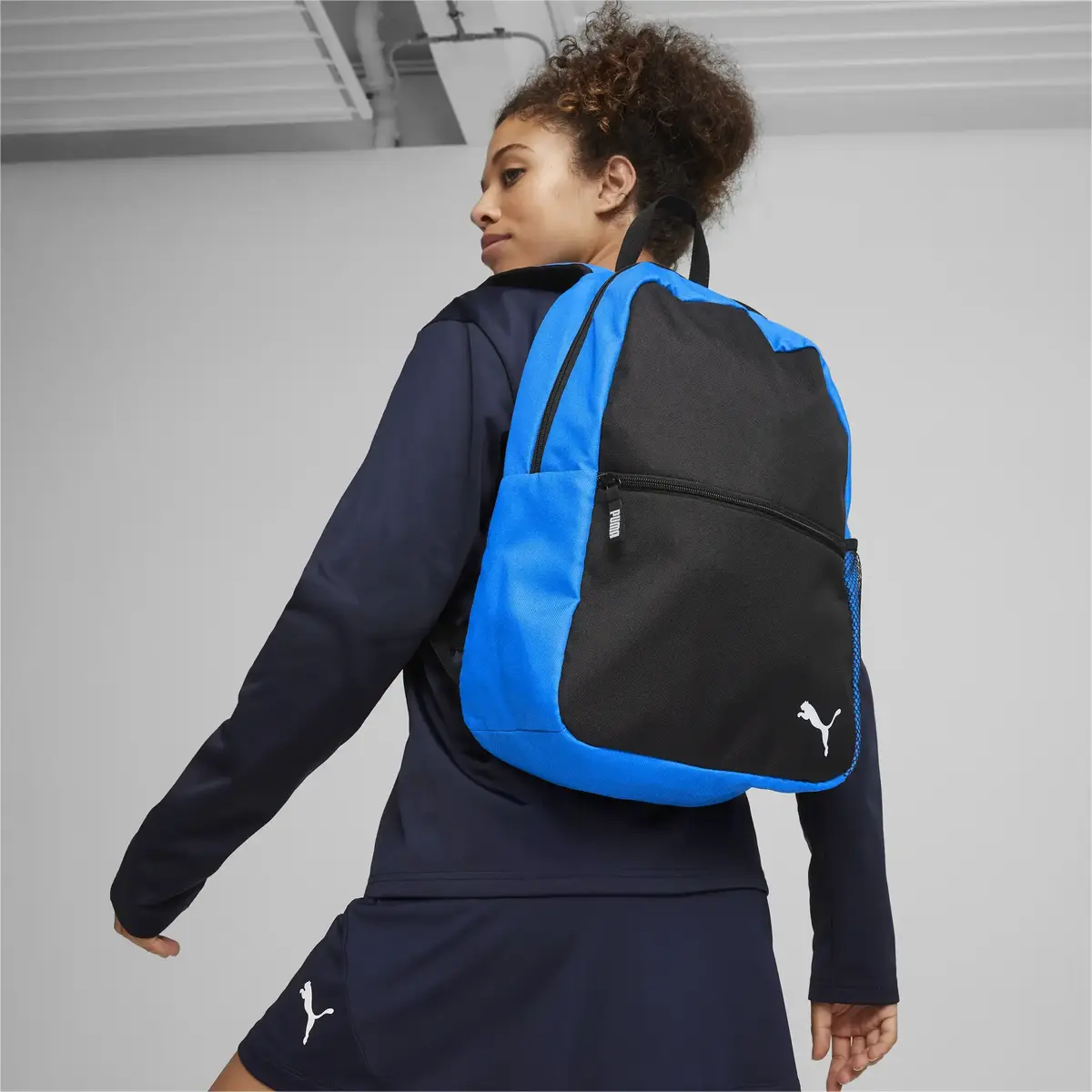 Puma teamGOAL Backpack Core Siyah-Mavi Erkek Sırt Çantası