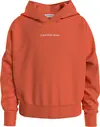 Calvin Klein CKJ LOGO BOXY HOODIE Kadın Turuncu Hoodie