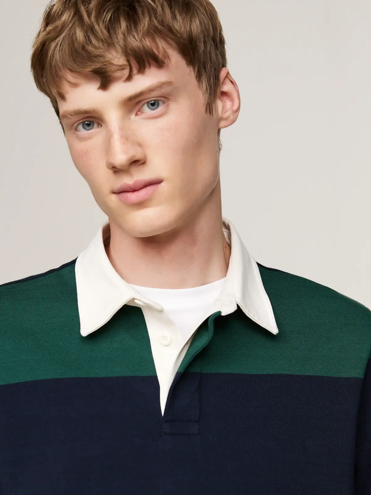 Tommy Hilfiger GIFTING RUGBY Erkek Yeşil Polo Sweatshirt