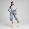 PUMA ESS Cropped No. 1 Logo Tee Mavi Kadın Crop