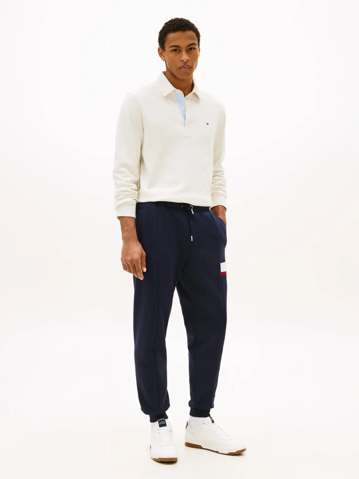 Tommy Hilfiger RWB INSERT SWEATPANT, DW5 Siyah Erkek Eşofman Altı