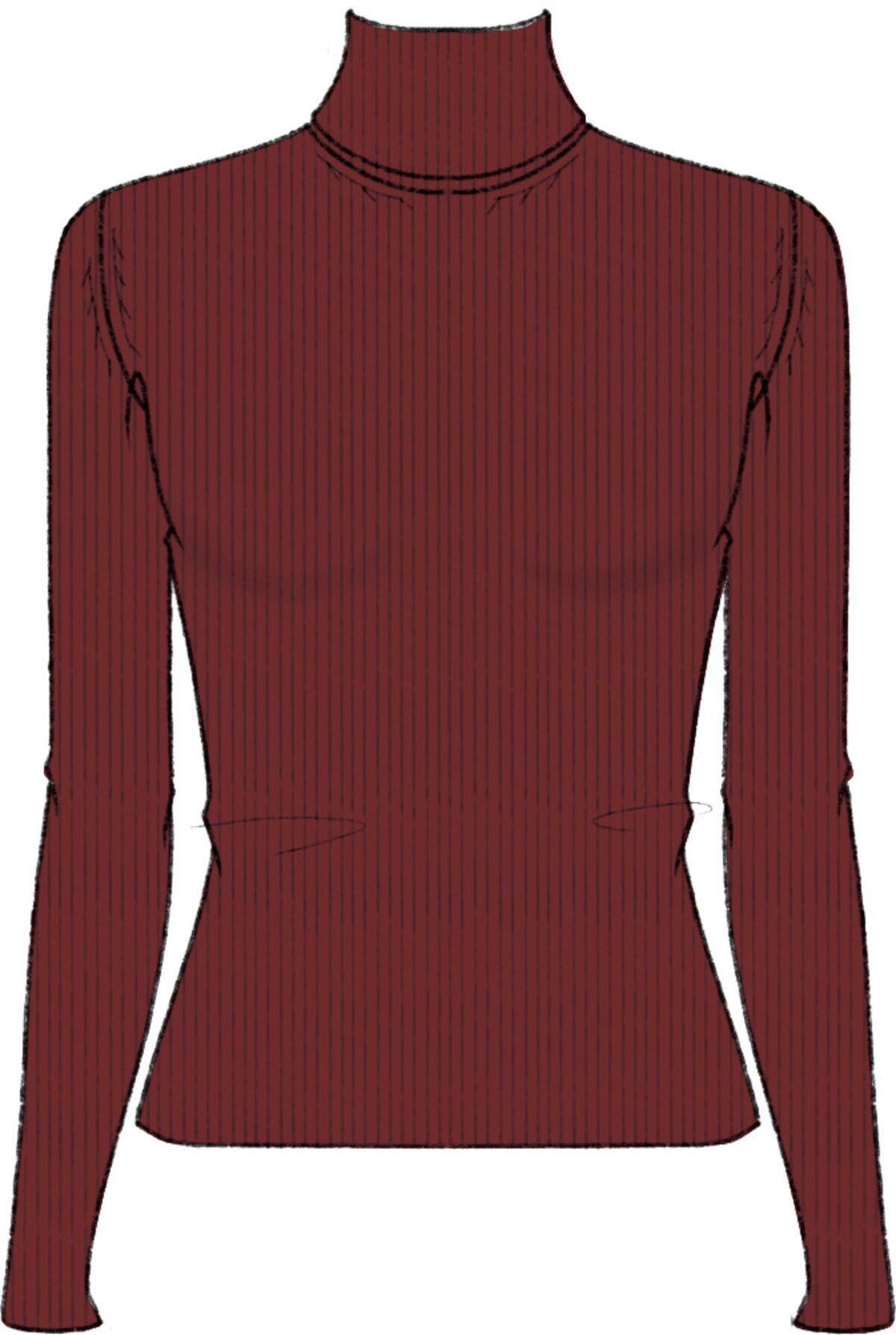 Calvin Klein WOVEN LABEL ROLL NECK Kırmızı Kadın Sweatshirt
