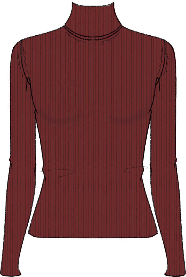 Calvin Klein WOVEN LABEL ROLL NECK Kadın Kırmızı  Kazak