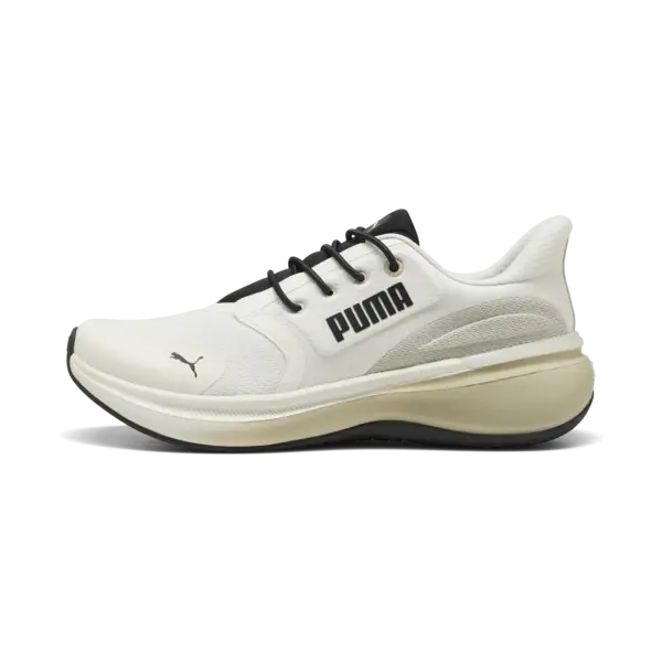 PUMA Softride Exo Shift Warm White-Desert Dus Erkek Beyaz Yürüyüş & Koşu Ayakkabısı
