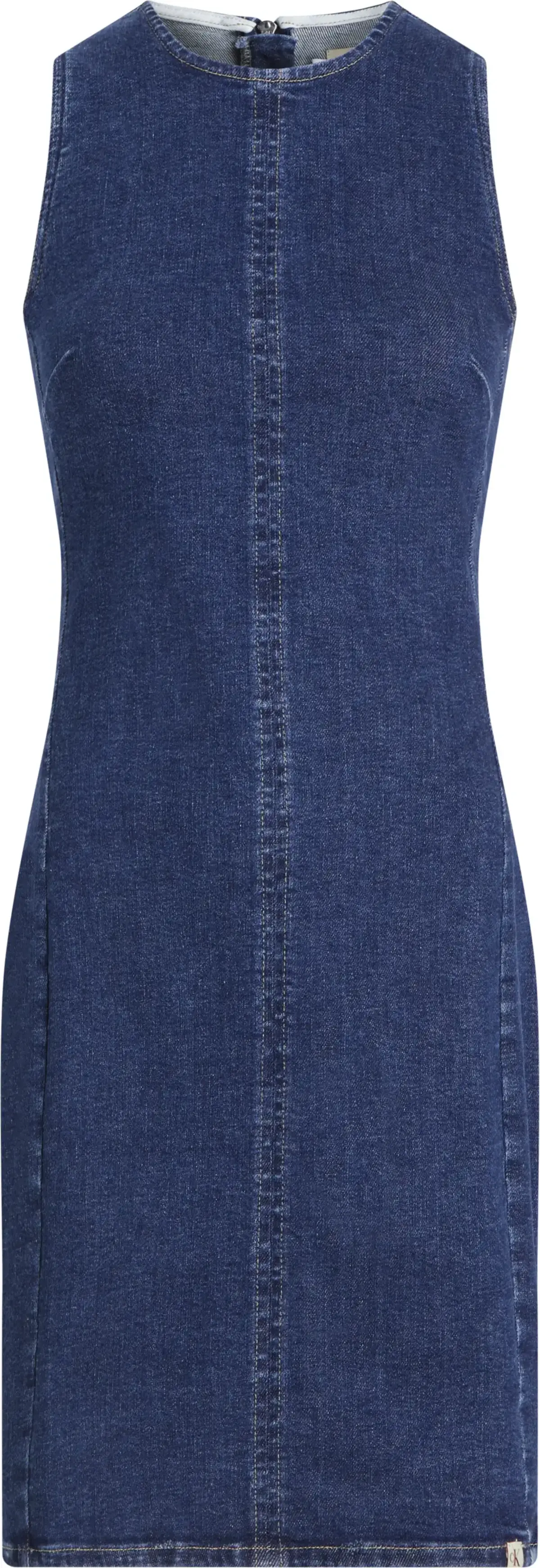 Calvin Klein MINI COLUMN DENIM DR, 1BJ Lacivert Kadın Elbise-Etek