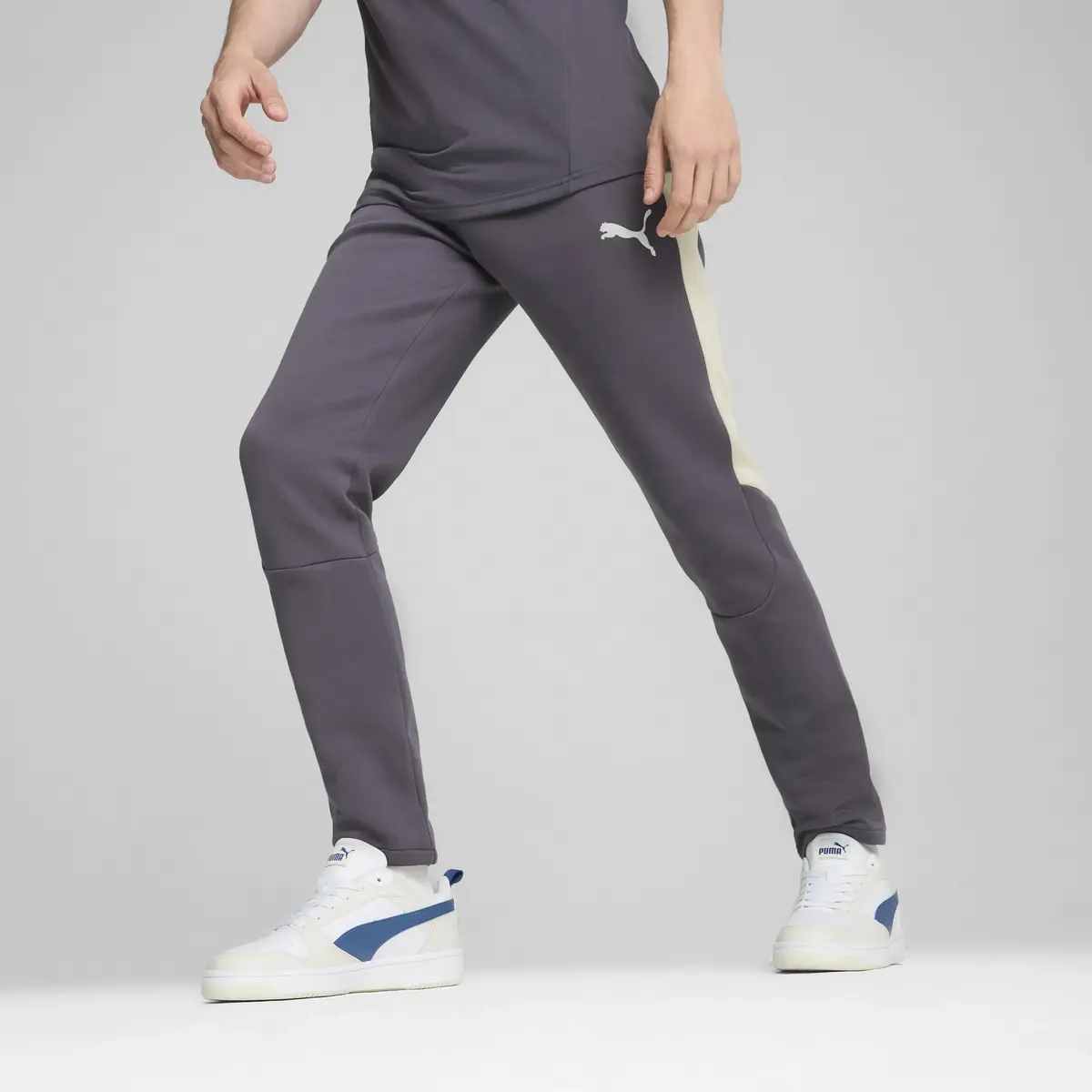 Puma EVOSTRIPE Pants Koyu Gri Erkek Eşofman Altı