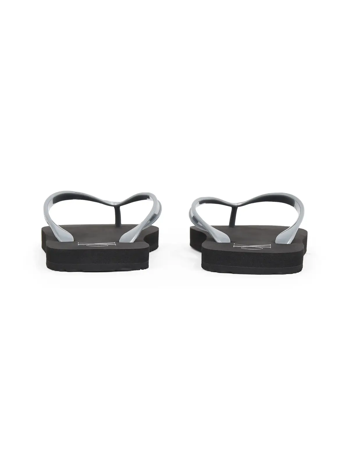 Calvin Klein BEACH SANDAL MONOLOG Gri-Siyah Kadın Parmak Arası Terlik