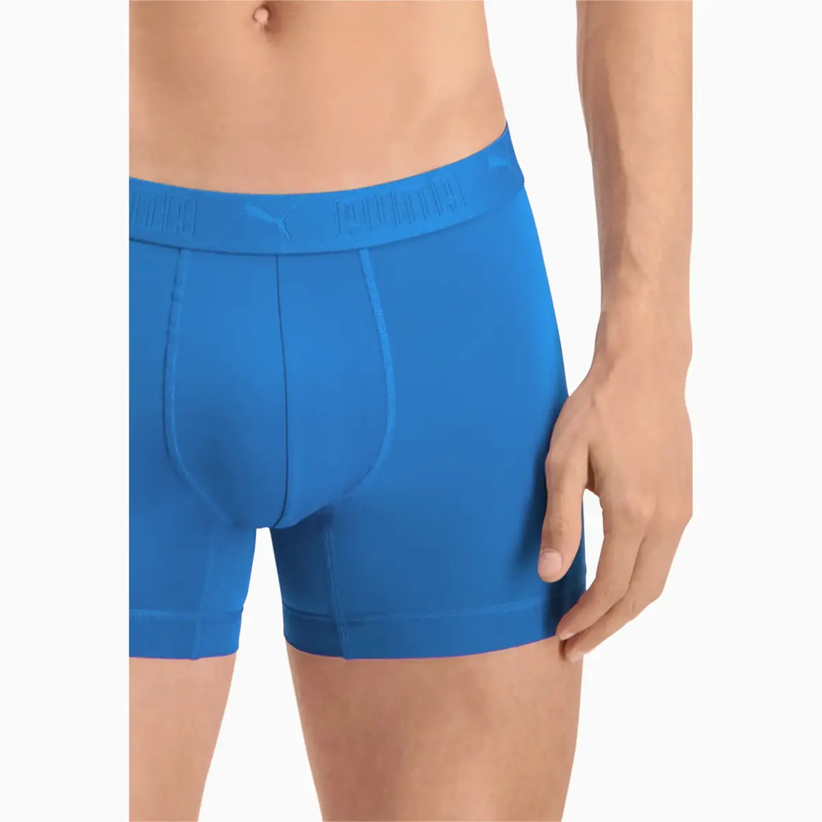 Puma PUMA SPORT MICROFIBER BOXER 2P blue comb Mavi Erkek 2'li Boxer