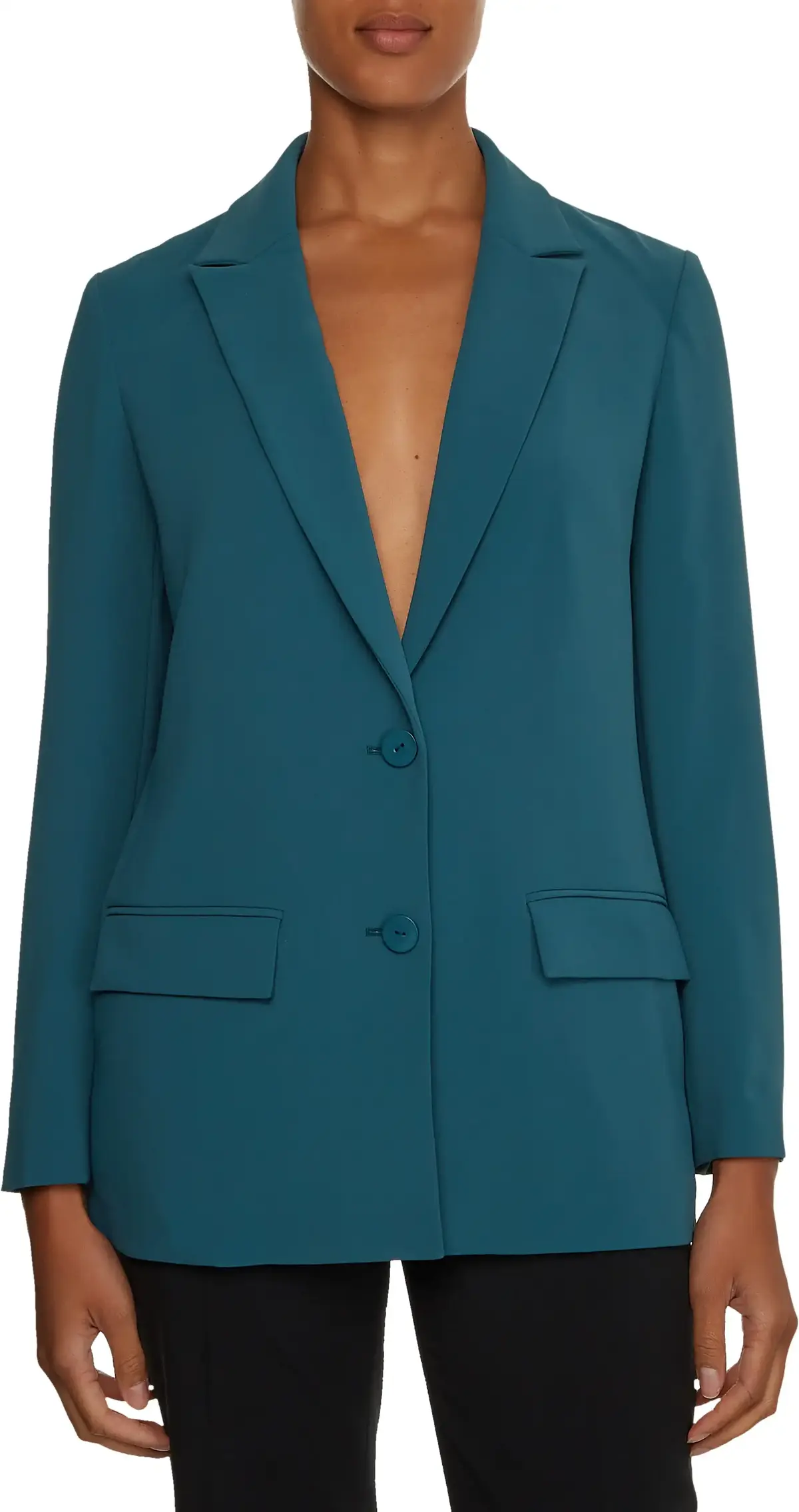 Calvin Klein TRAVEL CREPE RELAXED Kadın Yeşil Blazer