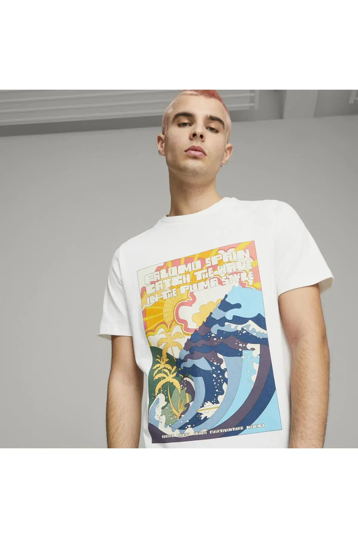 Puma PUMA x PALOMO Graphic Tee Beyaz Erkek T-Shirt