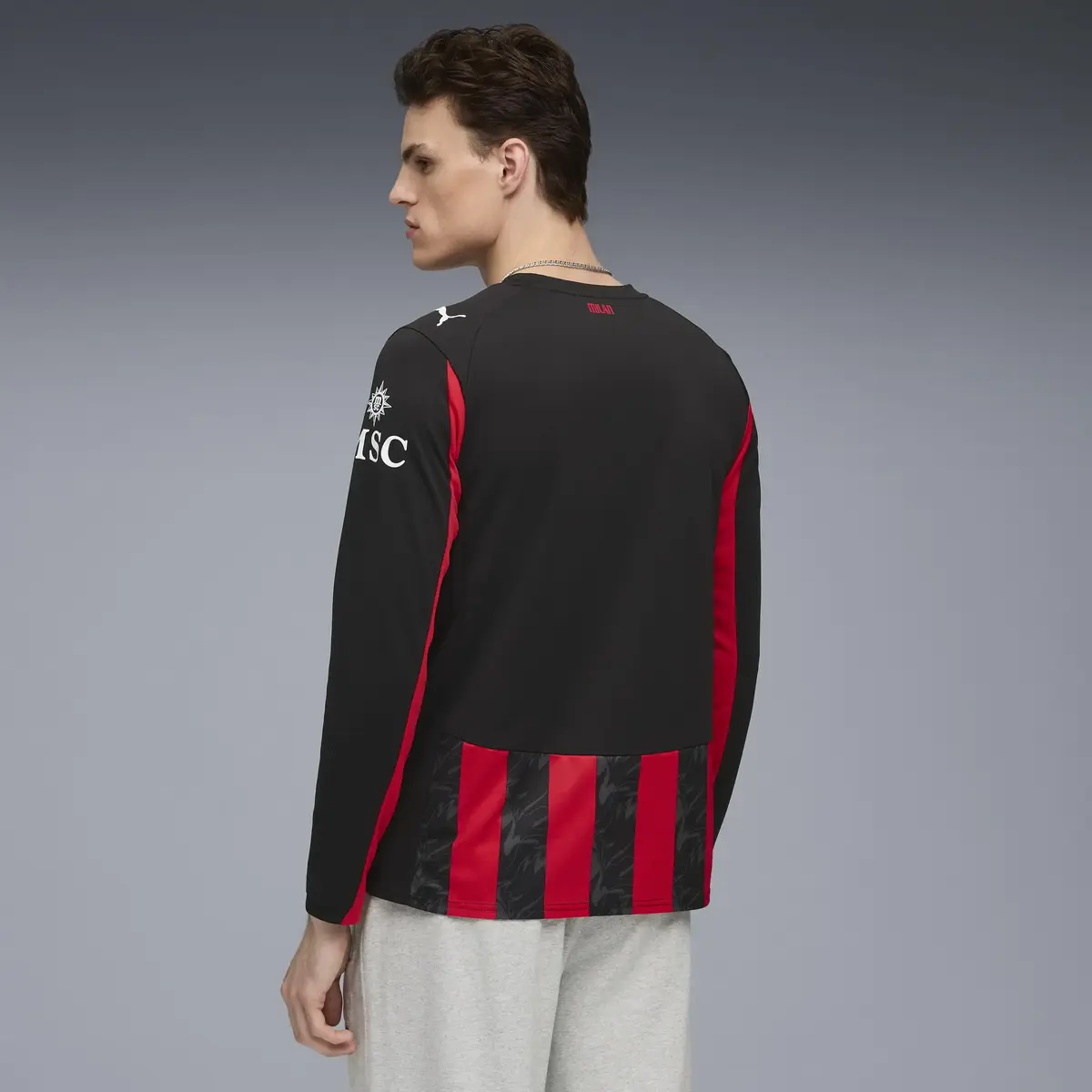Puma ACM Home Jersey Replica LS Kırmızı Erkek Forma