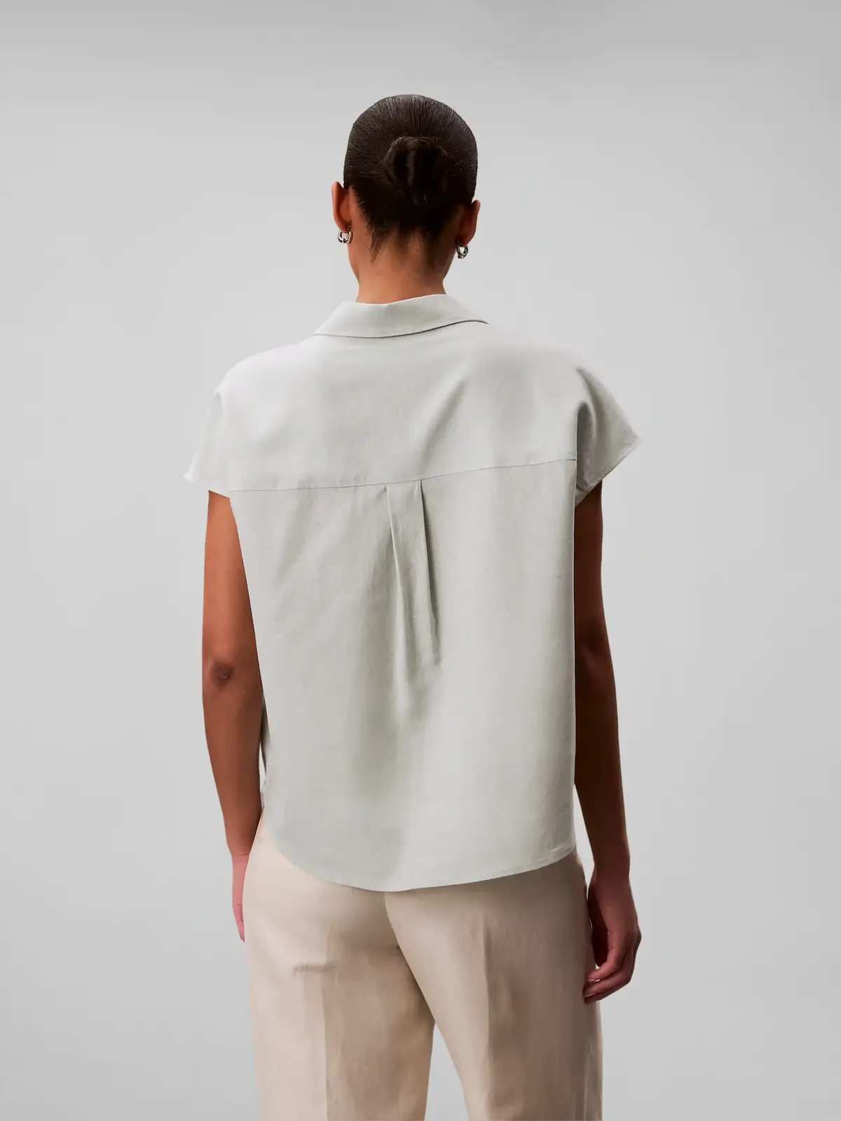 LINEN CKS SS CLASSIC, 3Q0, XXS