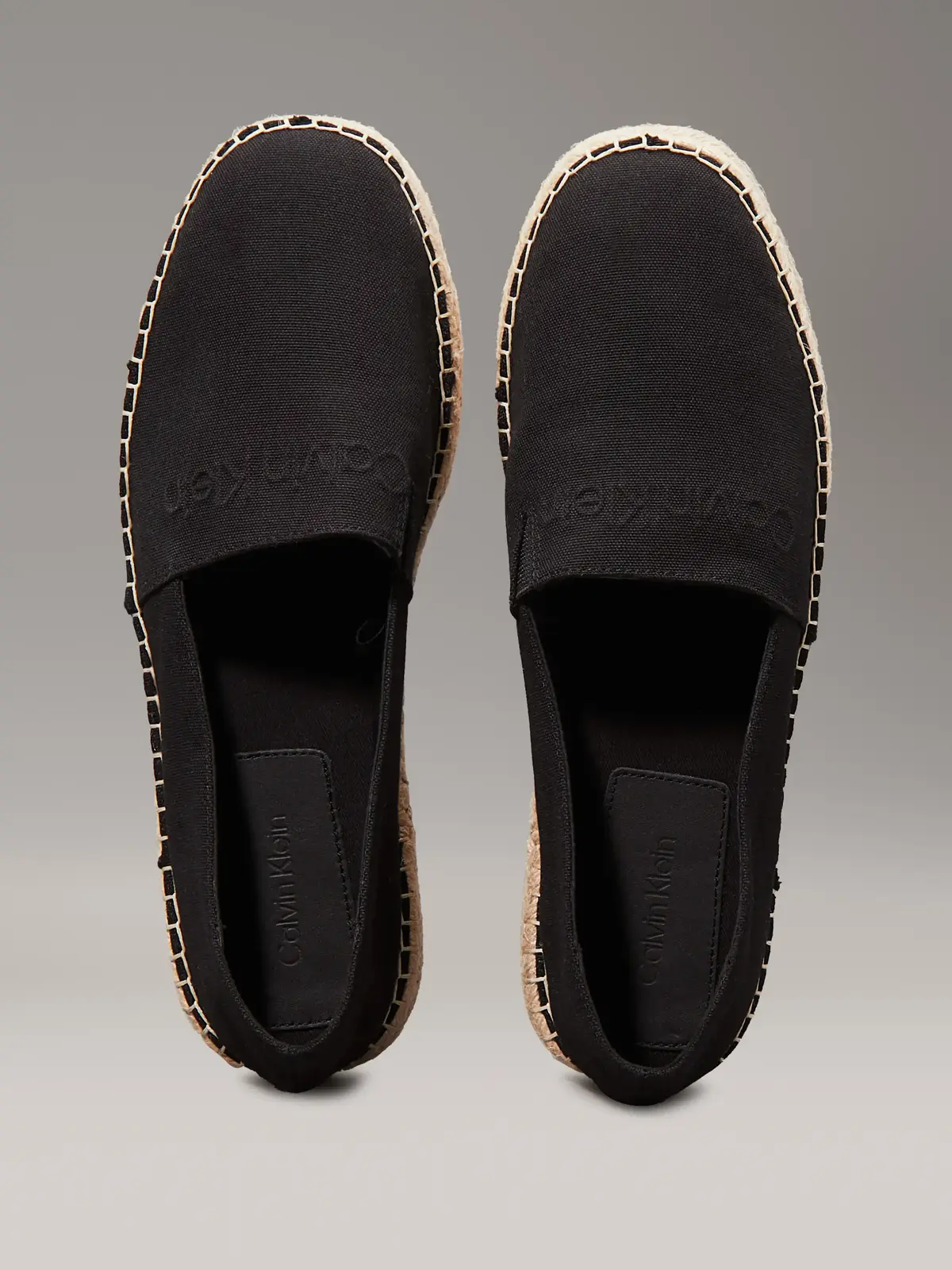 Calvin Klein ESPADRILLE CV LOGO, BEH Siyah Erkek Ayakkabı