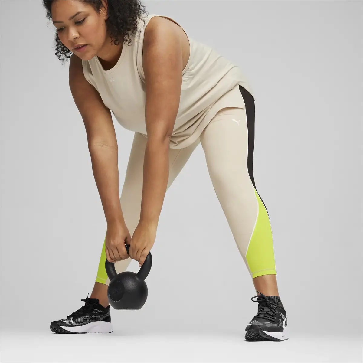 Puma  FIT STRONG 7/8 TIGHT Bej Kadın Tayt