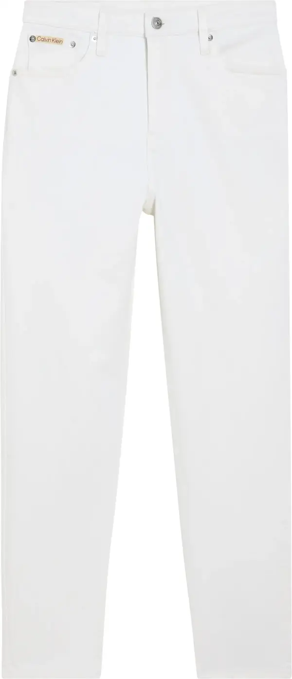 Calvin Klein MOM JEAN, 1AA Beyaz Kadın Jean Pantolon