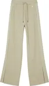 Calvin Klein SIDE RIB STRAIGHT MI Kadın Krem Geniş Paça Pantolon