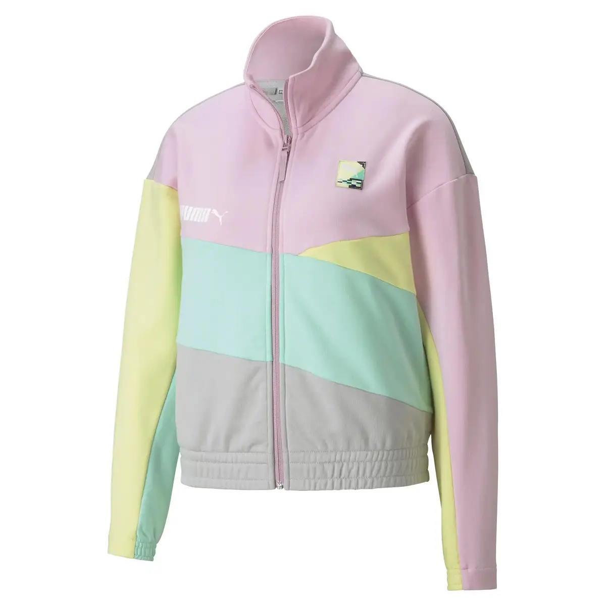 Puma Intl Track Jacket Tr Gray Violet Gri Kadın Fermuarlı Sweatshirt