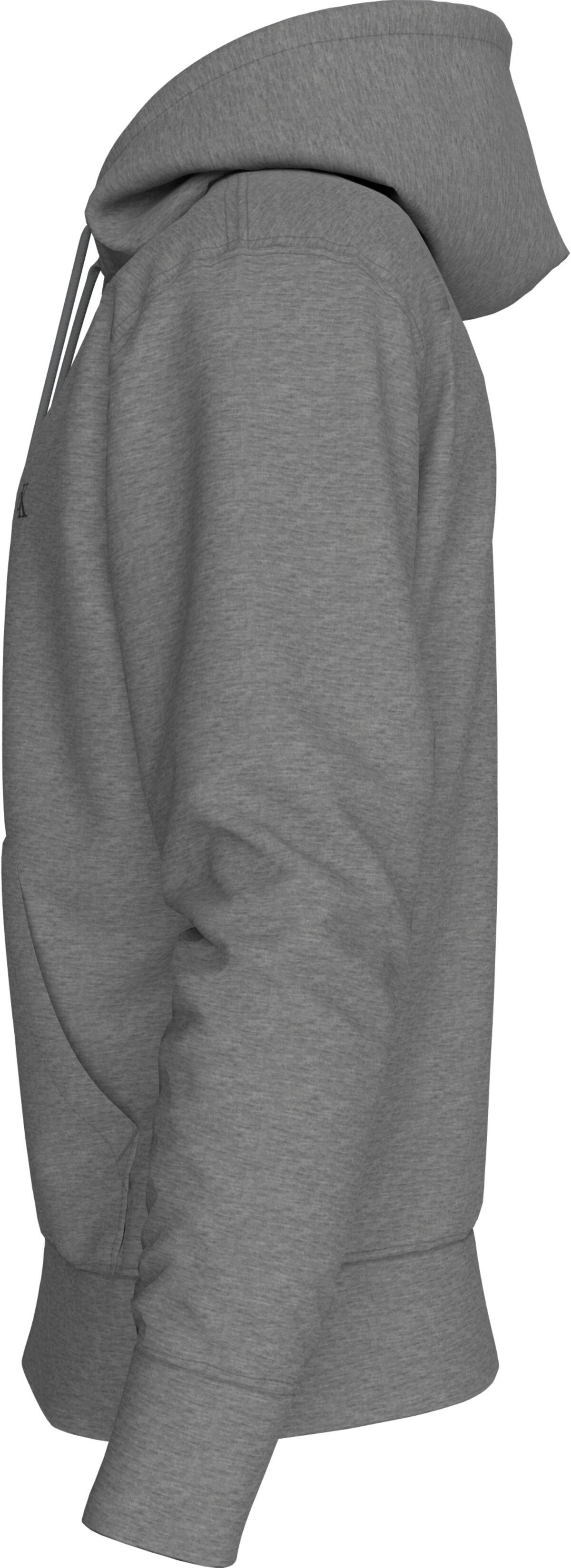 Calvin Klein LS EU 350TERRY MONOGRAM FZ HOODI Gri Erkek Sweatshirt Calvin Klein LS EU 350TERRY MONOGRAM FZ HOODI Gri Erkek Sweatshirt