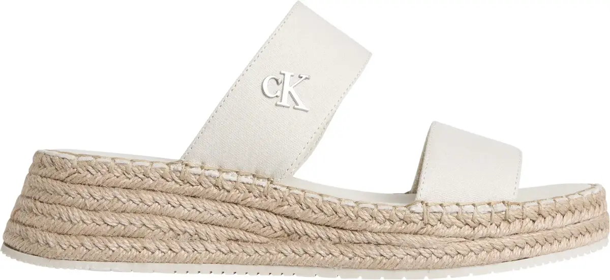 Calvin Klein SPORTY ROPE MG LTH W, AEO Krem Kadın Terlik