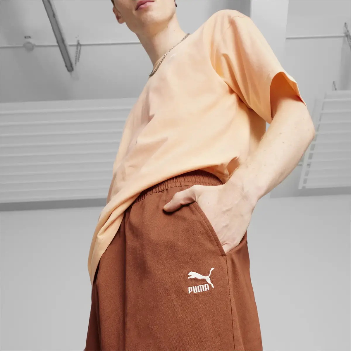 Puma BETTER CLASSICS Woven Pants Kahverengi Erkek Eşofman Altı