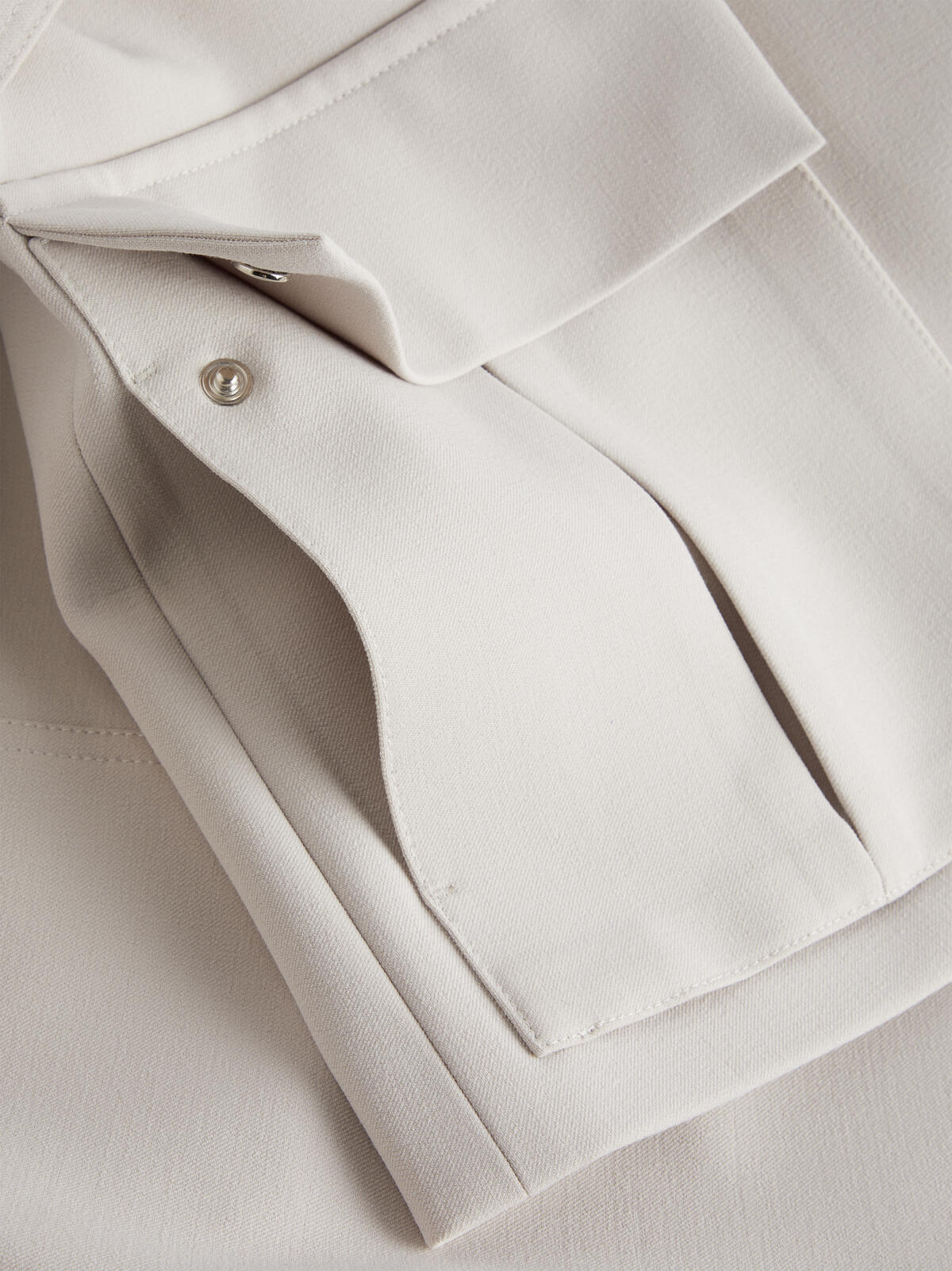 Calvin Klein VISCOSE CREPE FIELD Kadın Krem Blazer