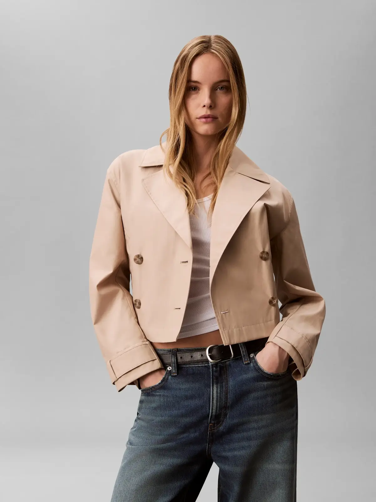 SHORT COTTON TRENCH, PF0