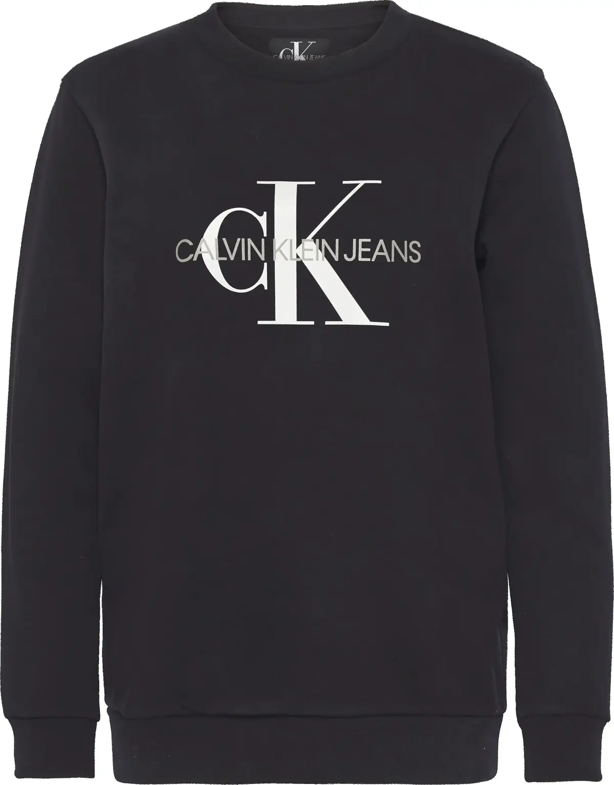 Calvin Klein CORE MONOGRAM LOGO S Kadın Siyah Sweatshirt