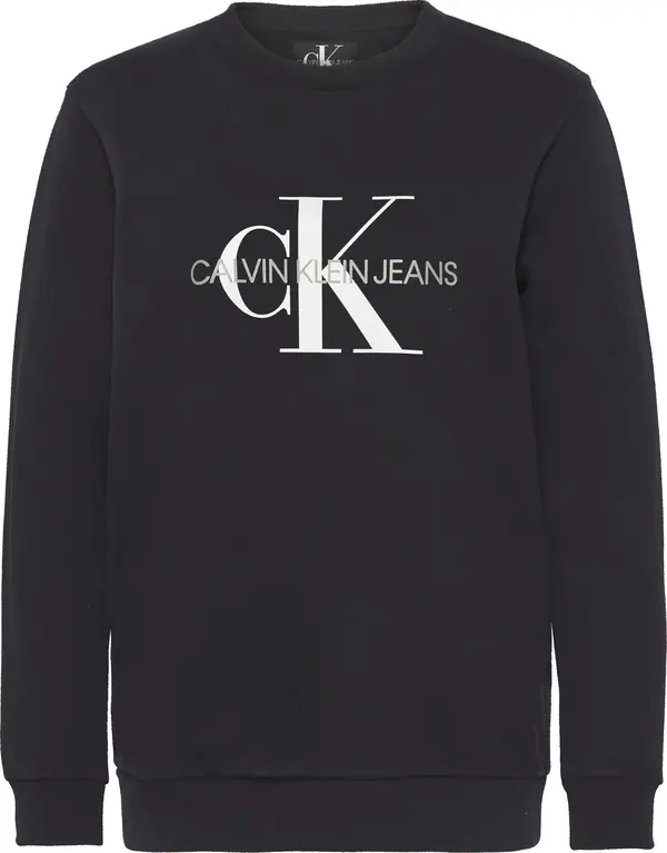 Calvin Klein CORE MONOGRAM LOGO S Kadın Siyah Sweatshirt